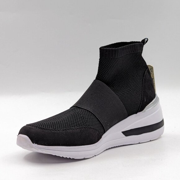 Mudd Women Georgina Knit Sock platform Black sneakers sz 8.5 - Picture 3 of 10